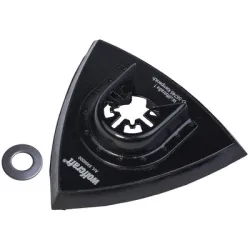 Плот Wolfcraft подложка за многофункционален осцилатор триъгълен 93x93x93 мм, PRO Плот Wolfcraft подложка за многофункционален осцилатор триъгълен 93x93x93 мм, PRO