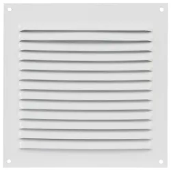 Решетка Amig за вентилационни отвори квадратна алуминиева 150x150 мм, бяла, 3 Решетка Amig за вентилационни отвори квадратна алуминиева 150x150 мм, бяла, 3