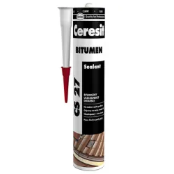 Лепило Henkel уплътнително битумно 300 мл, черно, Ceresit CS 27 Лепило Henkel уплътнително битумно 300 мл, черно, Ceresit CS 27