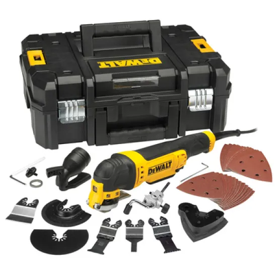 Инструмент DeWALT многофункционален осцилатор електрически 300 W, 0-22 000 вибр./мин, DWE315KT