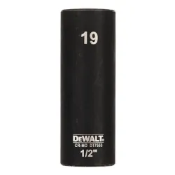 Вложка DeWALT милиметрова с вътрешен 6-стен удължена усилена 19 мм х 1/2, 78 мм, DT7553-QZ Вложка DeWALT милиметрова с вътрешен 6-стен удължена усилена 19 мм х 1/2, 78 мм, DT7553-QZ
