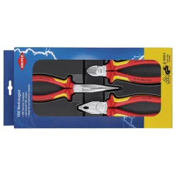 Клещи Knipex комплект с изолация 3 бр., 00 20 12 Клещи Knipex комплект с изолация 3 бр., 00 20 12