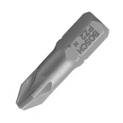 Накрайник бит Bosch PZ Pozidriv кръстат PZ 2, 1/4, 25 мм, Extra Hard Накрайник бит Bosch PZ Pozidriv кръстат PZ 2, 1/4, 25 мм, Extra Hard
