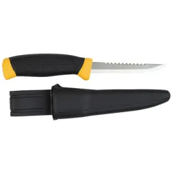 Нож Mora рибарски с назъбен гръб с калъф 98/215 мм, Fishing Comfort 898T