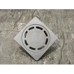 Сифон Dragolovi подов с долно оттичане алуминиев, с воден затвор 90х90 мм, ф 40 мм, квадратна решетка Сифон Dragolovi подов с долно оттичане алуминиев, с воден затвор 90х90 мм, ф 40 мм, квадратна решетка