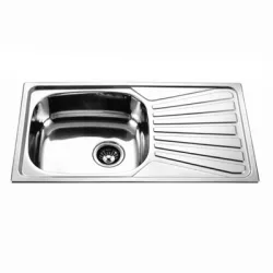 Мивка Inter Ceramic иноксова за вграждане с 1 корито и десен отцедник ф 60 мм, 780x450x150 мм Мивка Inter Ceramic иноксова за вграждане с 1 корито и десен отцедник ф 60 мм, 780x450x150 мм