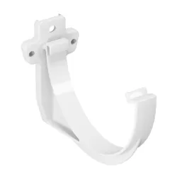 Скоба Devorex за улуци 120 мм, бяла, PVC, Classic 120