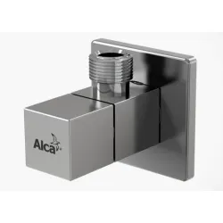 Кран Alca Plast сферичен метален ъглов 1/2 х 3/8, резба М <> резба М, ARV002 Кран Alca Plast сферичен метален ъглов 1/2 х 3/8, резба М <> резба М, ARV002