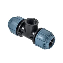 Тройник Elysee PP бърза връзка за PE тръби вътрешна резба ф 75 мм x 2 1/2, 10 bar, 363 Тройник Elysee PP бърза връзка за PE тръби вътрешна резба ф 75 мм x 2 1/2, 10 bar, 363