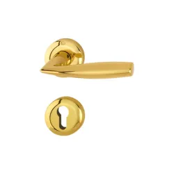 Дръжка Hoppe за секретна брава с розетка полиран месинг, 37-42 мм, Vitoria Дръжка Hoppe за секретна брава с розетка полиран месинг, 37-42 мм, Vitoria