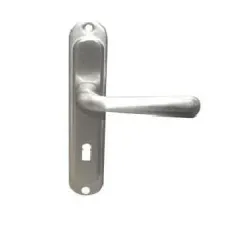 Дръжка Sonico реверсивна за обикновена брава с цял шилд 220х40 мм, 70 мм, сатен, Sofia Дръжка Sonico реверсивна за обикновена брава с цял шилд 220х40 мм, 70 мм, сатен, Sofia