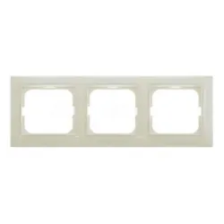 Рамка ABB декоративна за ключове и контакти 3 модула, слонова кост, Basic55 Рамка ABB декоративна за ключове и контакти 3 модула, слонова кост, Basic55