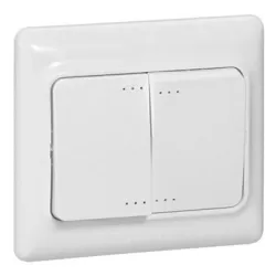 Ключ Legrand електрически интериорен със светлинна индикация скрит монтаж, сх. 5, 10 A, бял, Kaptika Ключ Legrand електрически интериорен със светлинна индикация скрит монтаж, сх. 5, 10 A, бял, Kaptika