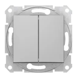 Ключ Schneider Electric електрически интериорен сериен девиаторен скрит монтаж, сх. 8, 10 A, алуминий, Sedna Ключ Schneider Electric електрически интериорен сериен девиаторен скрит монтаж, сх. 8, 10 A, алуминий, Sedna