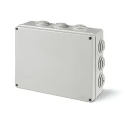 Кутия Scame разклонителна PVC за открит монтаж, противовлажна 190x140x70 мм, открит монтаж, сива, 55 IP, Scabox Кутия Scame разклонителна PVC за открит монтаж, противовлажна 190x140x70 мм, открит монтаж, сива, 55 IP, Scabox