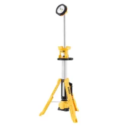 LED прожектор DeWALT акумулаторен със статив 18 V, 1.5-5 Ah, 3500 K, жълт, DCL079 LED прожектор DeWALT акумулаторен със статив 18 V, 1.5-5 Ah, 3500 K, жълт, DCL079