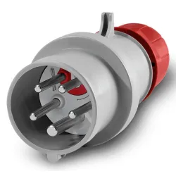 Щепсел Scame промишлен мобилен трифазен 16 A, 400 V, 3P+N+E, червен, Optima Reverse