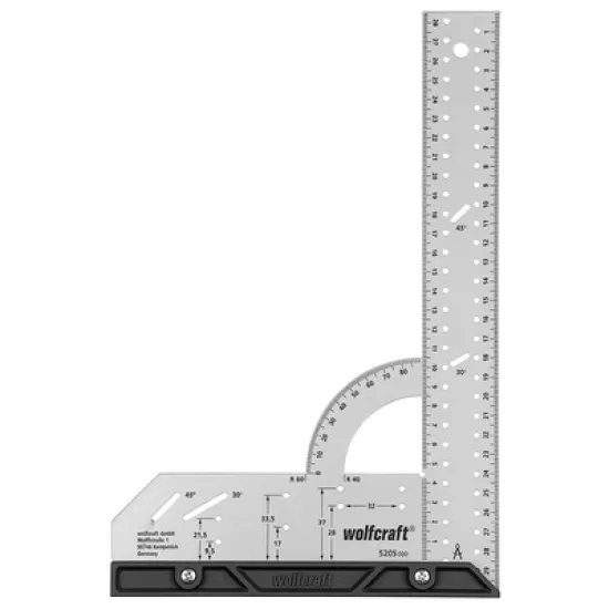 Ъгъл Wolfcraft прав с ъгломер 200х300 мм