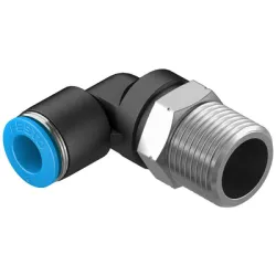 Съединител Festo пневматичен шлаух - резба Г-образен 3/8, шлаух 8 мм, QSL-3/8-8 Съединител Festo пневматичен шлаух - резба Г-образен 3/8, шлаух 8 мм, QSL-3/8-8