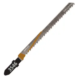 Нож Wolfcraft за прободен трион - зеге за дърво, шперплат, талашит, фазер 75/100 мм, 2 бр., T-захват, криволинейно, 10 TPI Нож Wolfcraft за прободен трион - зеге за дърво, шперплат, талашит, фазер 75/100 мм, 2 бр., T-захват, криволинейно, 10 TPI