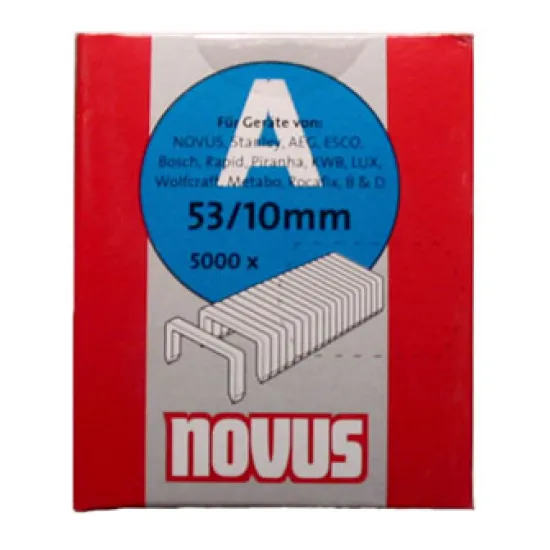 Скоби Novus за такери  11.3х0.75х6 мм, 5000 бр., Type A53