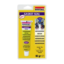 Силикон Soudal лепило уплътнително термоустойчиво 60 мл, червено