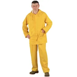 Дъждобран Coverguard костюм PVC размер XXXL, жълт Дъждобран Coverguard костюм PVC размер XXXL, жълт