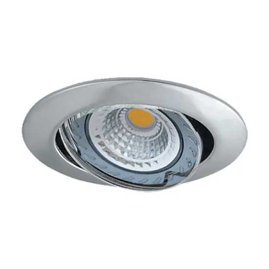 Тяло Vivalux за луничка с насочване за вграждане 50 W, 12 V, 20 IP, Gx5.3, 83 мм, матиран перлен хром, Oslo SL515