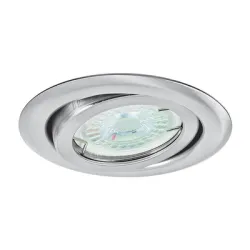 Тяло Vivalux за луничка с насочване за вграждане 50 W, 12 V, 20 IP, Gx5.3, 97 мм, матиран никел, NOX SL215