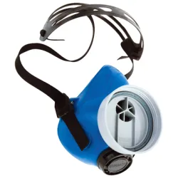 Полумаска Sup Air дихателна за сменяеми филтри без филтър, Euromask Uno