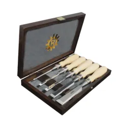 Длето Narex Bystrice дърводелско плоско комплект 6-25 мм, 5 бр., Richter Длето Narex Bystrice дърводелско плоско комплект 6-25 мм, 5 бр., Richter