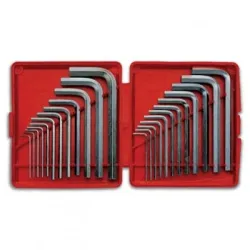 Ключ Usag Г-образен шестостен комплект инчови и милиметрови 1/20 - 7/16, 2-10 мм, 24 бр., 280 MP/S24