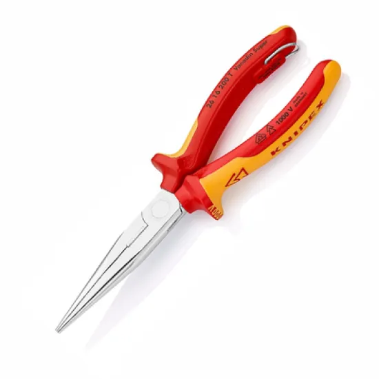 Клещи Knipex телефонни островърхи прави, с изолация 200 мм, 3.2 мм, 26 16 200 T