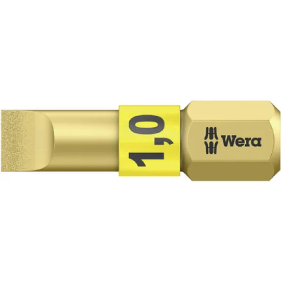 Накрайник бит Wera SB плосък торсионен SB1.0, 1/4'', 25 мм, 800/1 BDC