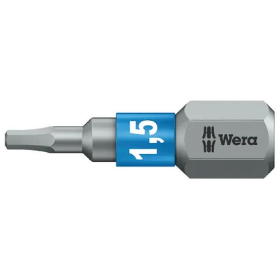 Накрайник бит Wera SW външен 6-стен  SW 1.5, 1/4'', 25 мм, 840/1 BTZ