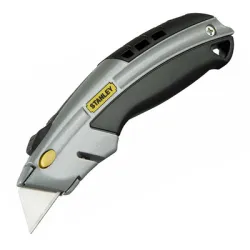 Нож Stanley макетен метален с трапецовидно прибиращо се острие 180х19 мм Нож Stanley макетен метален с трапецовидно прибиращо се острие 180х19 мм