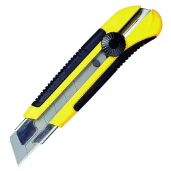 Нож Stanley макетен пластмасов с метален водач 180х25 мм Нож Stanley макетен пластмасов с метален водач 180х25 мм