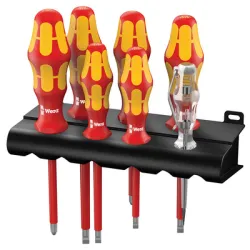 Отвертка Wera комплект електротехнически 1000V VDE SB/PH 7 бр., Kraftform Plus 100 VDE 160 i/7 Отвертка Wera комплект електротехнически 1000V VDE SB/PH 7 бр., Kraftform Plus 100 VDE 160 i/7