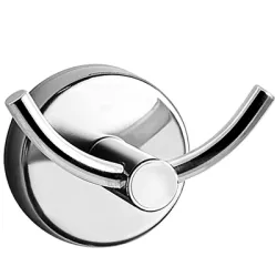 Закачалка Kapitan за баня двойна 65x45x50 мм, неръждаема стомана, кръгла, Modern