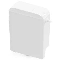 Казанче Nikiplast за тоалетна пластмасово едностепенно 396х305х58 мм, бяло, Slim Казанче Nikiplast за тоалетна пластмасово едностепенно 396х305х58 мм, бяло, Slim