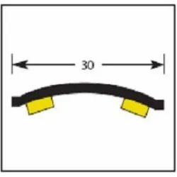 Лайстна Baglinox за под алуминиева преходна 0.93 м, 30 мм, злато