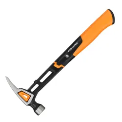 Чук Fiskars кофражен кози крак с ергономична дръжка 0.82 кг, 136х32х342 мм, IsoCore Чук Fiskars кофражен кози крак с ергономична дръжка 0.82 кг, 136х32х342 мм, IsoCore