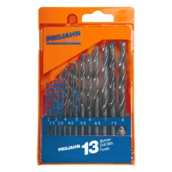 Свредло Projahn за метал с цилиндрична опашка оксидирано 2-8 мм, HSS-R, 13 бр. Свредло Projahn за метал с цилиндрична опашка оксидирано 2-8 мм, HSS-R, 13 бр.