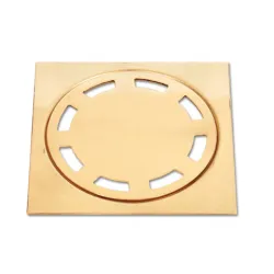 Решетка Agriya за подов сифон месингова 100х100 мм, квадратна, 794