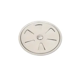 Решетка Agriya за подов сифон метална хромирана затваряща се ф 100 мм, кръгла, 795