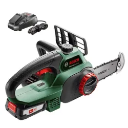 Трион Bosch верижен акумулаторен  с 1 батерия и зарядно, 18 V, 2.5 Ah, 20 см, 3/8 , 1.1 мм, UniversalChain 18 Трион Bosch верижен акумулаторен  с 1 батерия и зарядно, 18 V, 2.5 Ah, 20 см, 3/8 , 1.1 мм, UniversalChain 18