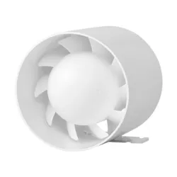 Вентилатор Haco за стенен монтаж кръгъл 15 W, 104 м3/ч, ф 99.5х102 мм, бял, AV JET 100 S Вентилатор Haco за стенен монтаж кръгъл 15 W, 104 м3/ч, ф 99.5х102 мм, бял, AV JET 100 S