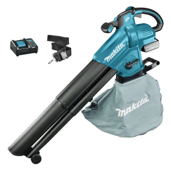 Въздуходувка Makita прахосмукачка акумулаторна с 1 батерия и зарядно, 18 V, 5 Ah, 252 м3/ч, DUB187T001