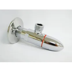 Кран сферичен метален ъглов 1/2 х 3/4, резба М <> резба М