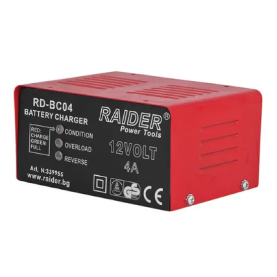 Зарядно устройство Raider за акумулатор 12 V, 4 A, RD-BC04 Зарядно устройство Raider за акумулатор 12 V, 4 A, RD-BC04